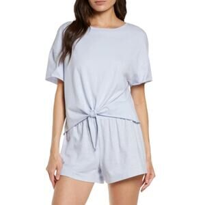 Honeydew Intimates Off The Grid Knit Tie T-shirt Capri Blue Size Medium NWOT